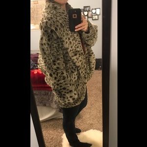 Bradley Michael Faux Fur Coat with Pockets